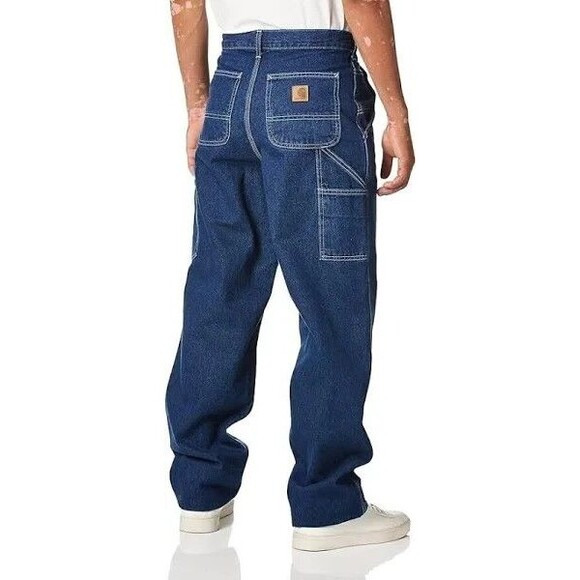 Men's Carhartt Work Dungaree Loose  Carpenter Jeans  B13-DST 40x 34 - Picture 3 of 3